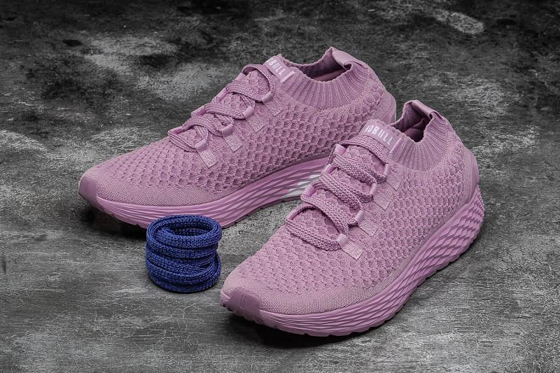 Pink Nobull Orchid Knit Runner Men's Running Shoes | CA U1057Z